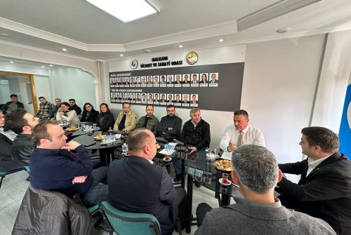 Adalet Ve Kalkınma Partisi Malkara Belediye Başkan Adayı Sn. Gediz Coşkun Ve Parti Temsilcileri Odamızı Ziyaret Etti.