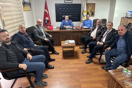 T.c. Zi̇raat Bankası A.ş Malkara Şube Müdürü Abdülkadir Konur Ve İ̇şletme Müşteri İ̇lişkileri Yetkilisi Barlas Demirtaş Yönetim Kurulu Başkanımız Tevfik Yamanoğlu’nu Makamında Ziyaret Etti.
