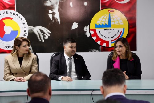 Tekirdağ Büyükşehir Belediye Başkanı Sn. Candan Yüceer, Chp Tekirdağ İ̇l Başkanı Sn. Cem Boduç, Chp Tekirdağ İ̇l Kadın Kolları Başkanı Sn. Büşra Nur Pelen, Malkara Belediye Başkanı Sn. Nergiz Karaağaçlı Öztürk, Belediye Başkan Yardımcısı Sn. Hüseyin Vasfi Güner, Chp Malkara İ̇lçe Başkanı Sn. Hüsnü Aydın, Chp Malkara Kadın Kolları Başkanı Sn.birsen Karataş Ve Parti Temsilcileri İle Birlikte Odamızı Ziyaret Etti.